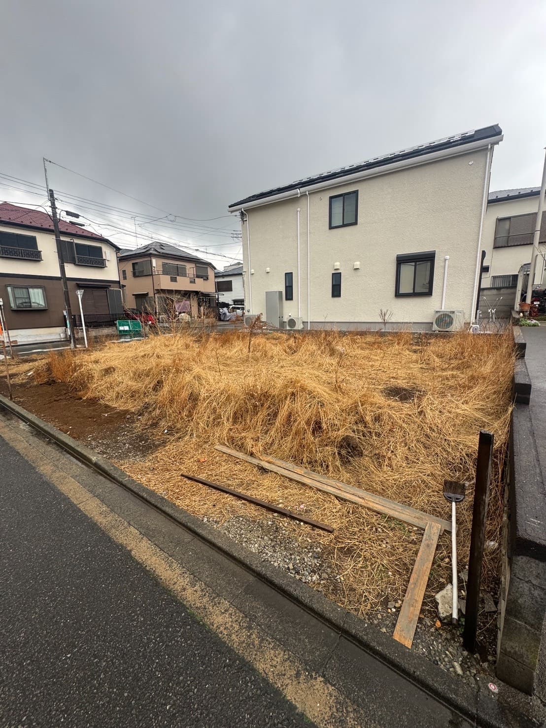 草刈り・除草の施工前。荒れた草地の様子（その4）